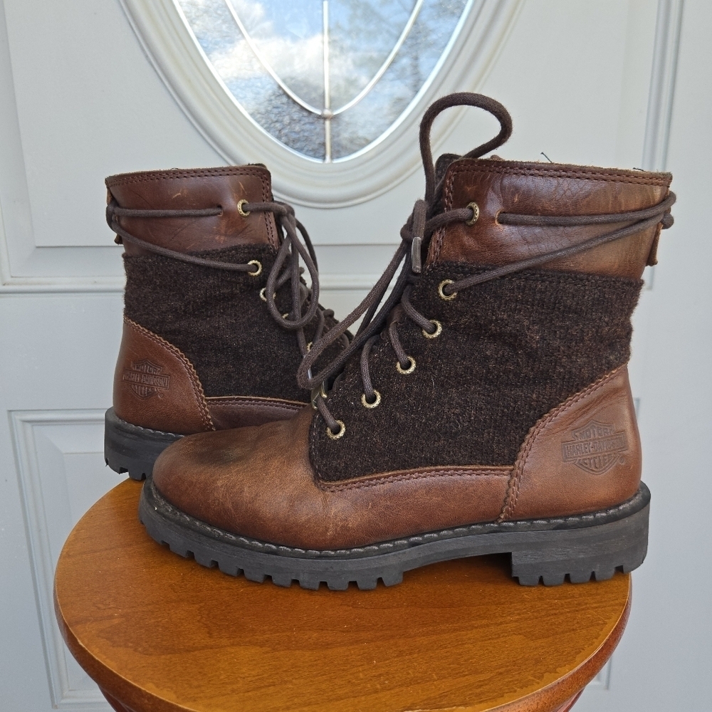 Harley Davidson Women's Dana Motorcycle Boots Brown